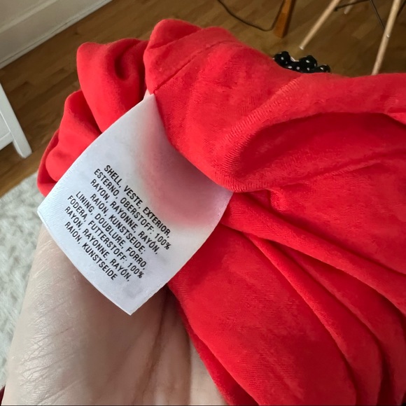 Anthropologie 52 Conversations Colloquial Red Floral Print Wrap Midi Skirt - Picture 9 of 9